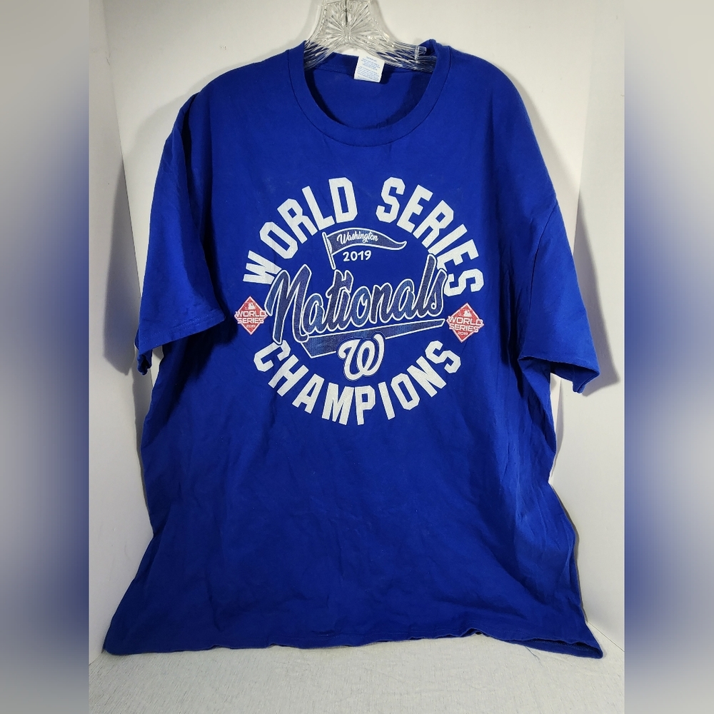 MLB Washington Nationals 2019 World Series Champions T-Shirt XXXL Blue